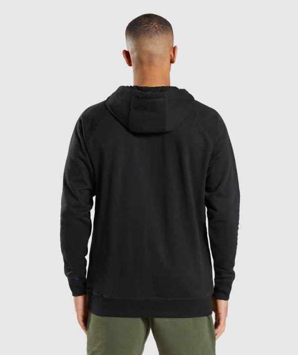 Panske Mikiny S Kapucňou Gymshark Apollo Čierne | ES5963810